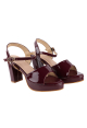 The Thick Lustre Maroon Heels